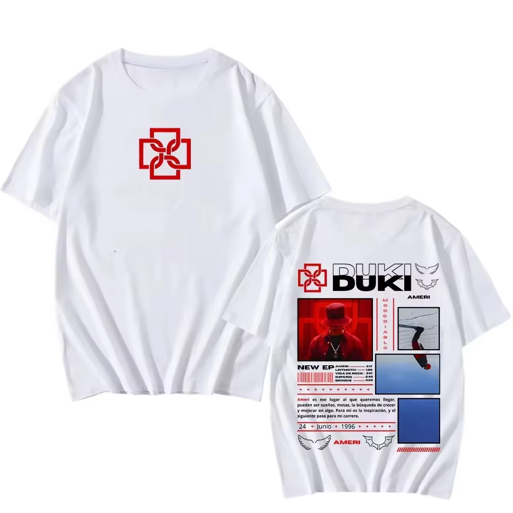 Duki Ameri nouveau EP T-Shirts unisexe hommes/femmes vêtements classiques Hip Hop hauts Vintage mode