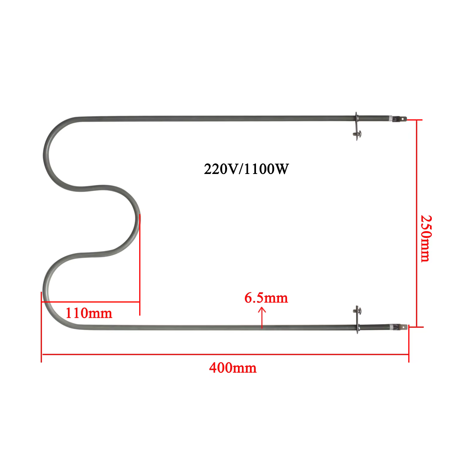 Élément chauffant pour four électrique, tube chauffant, accessoires de chauffage en forme de M, 220V