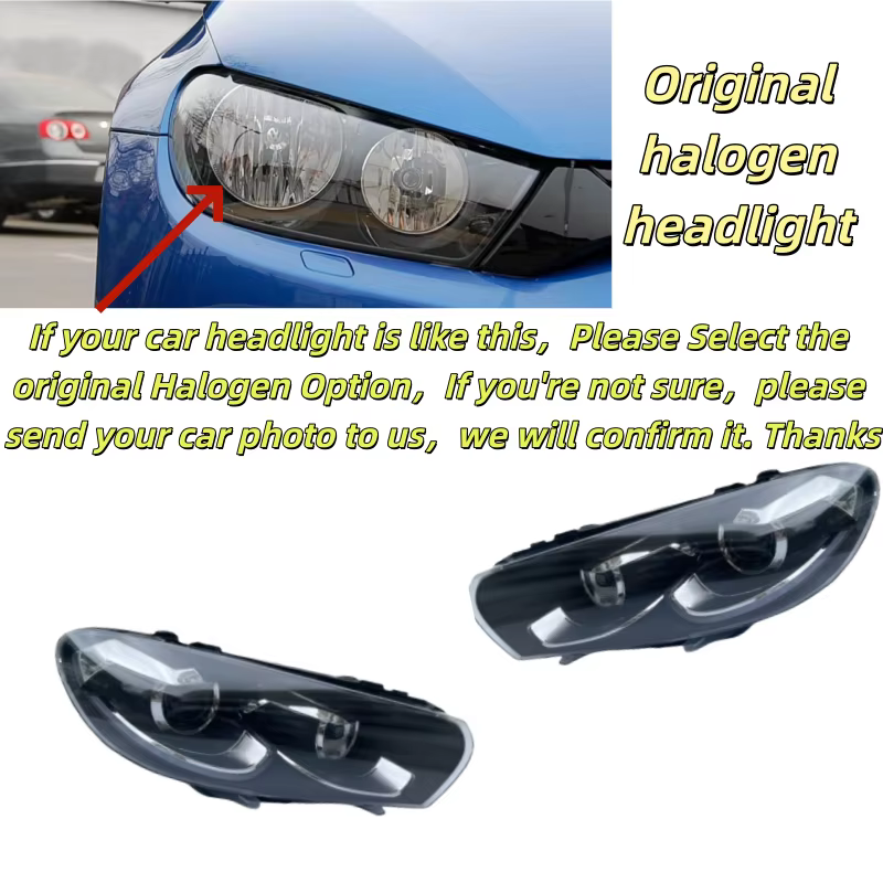 Accessoires de voiture pour VW Scirocco, ensemble de phares 2009 – 2014, feux de course, mise à nive