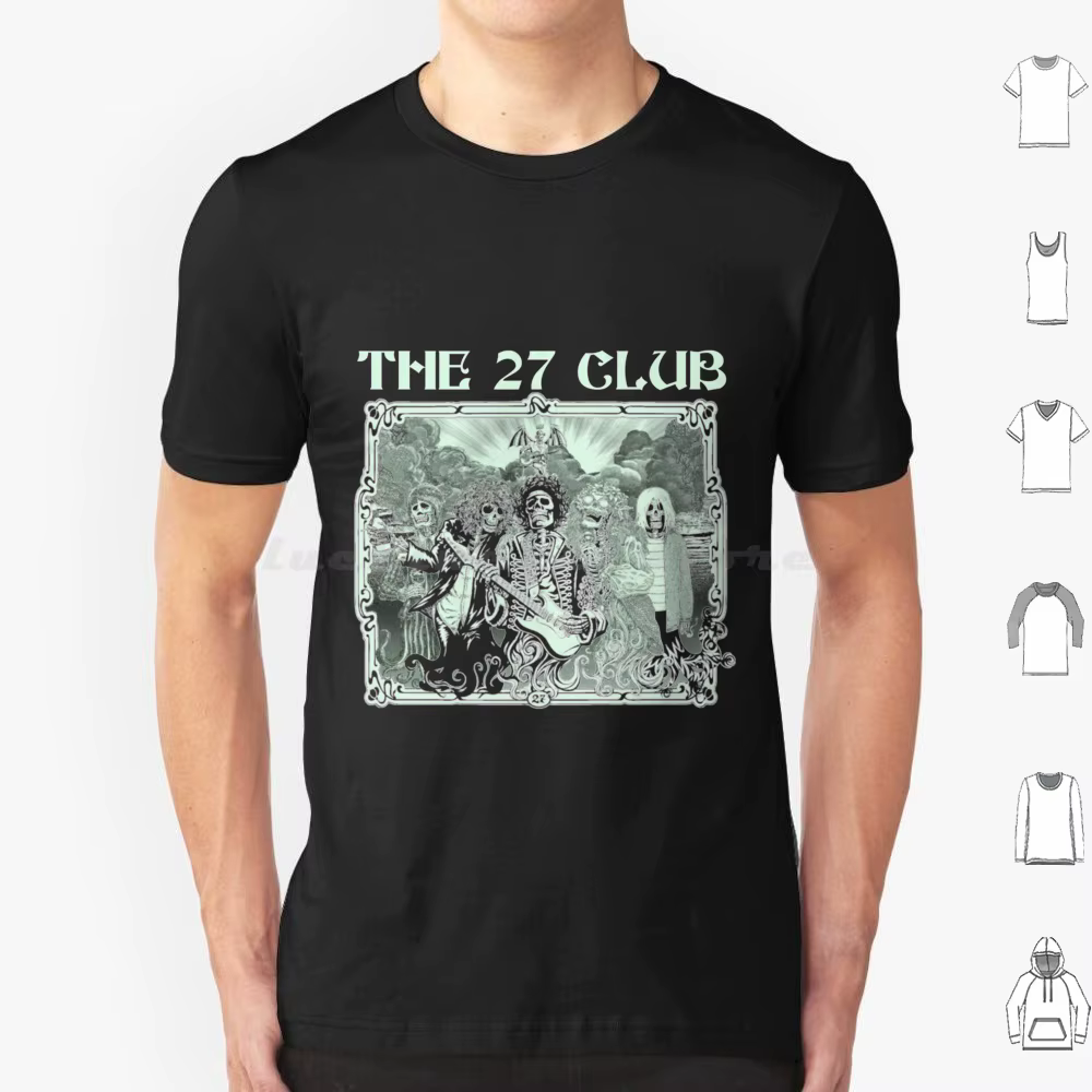 Le 27 Club t-shirt coton hommes femmes bricolage impression Jim Morrison portes musique Morrison Jim
