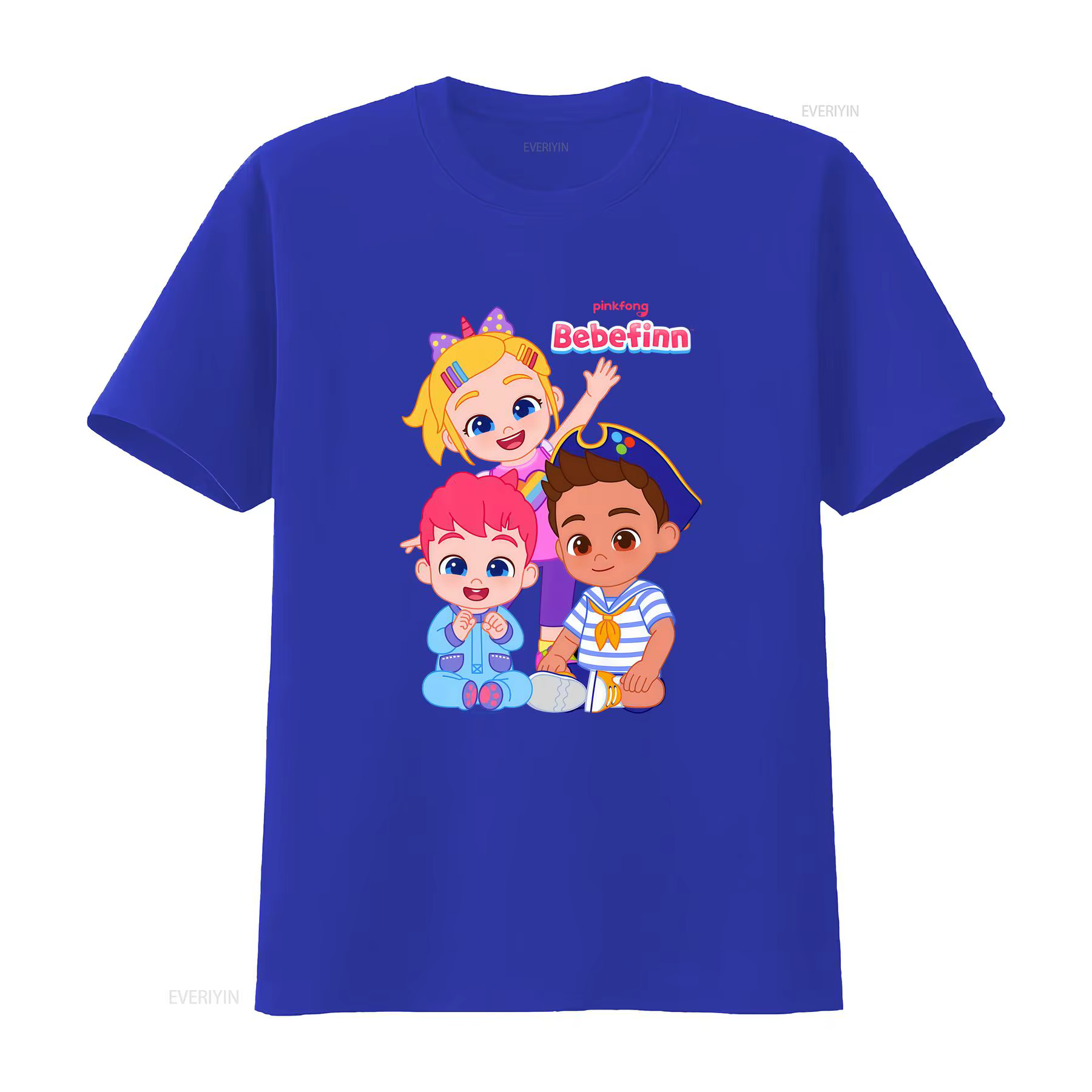 Bebefinn Siblings T-shirt vintage délavé respirant décontracté à motif graphique unisexe, haut doux 