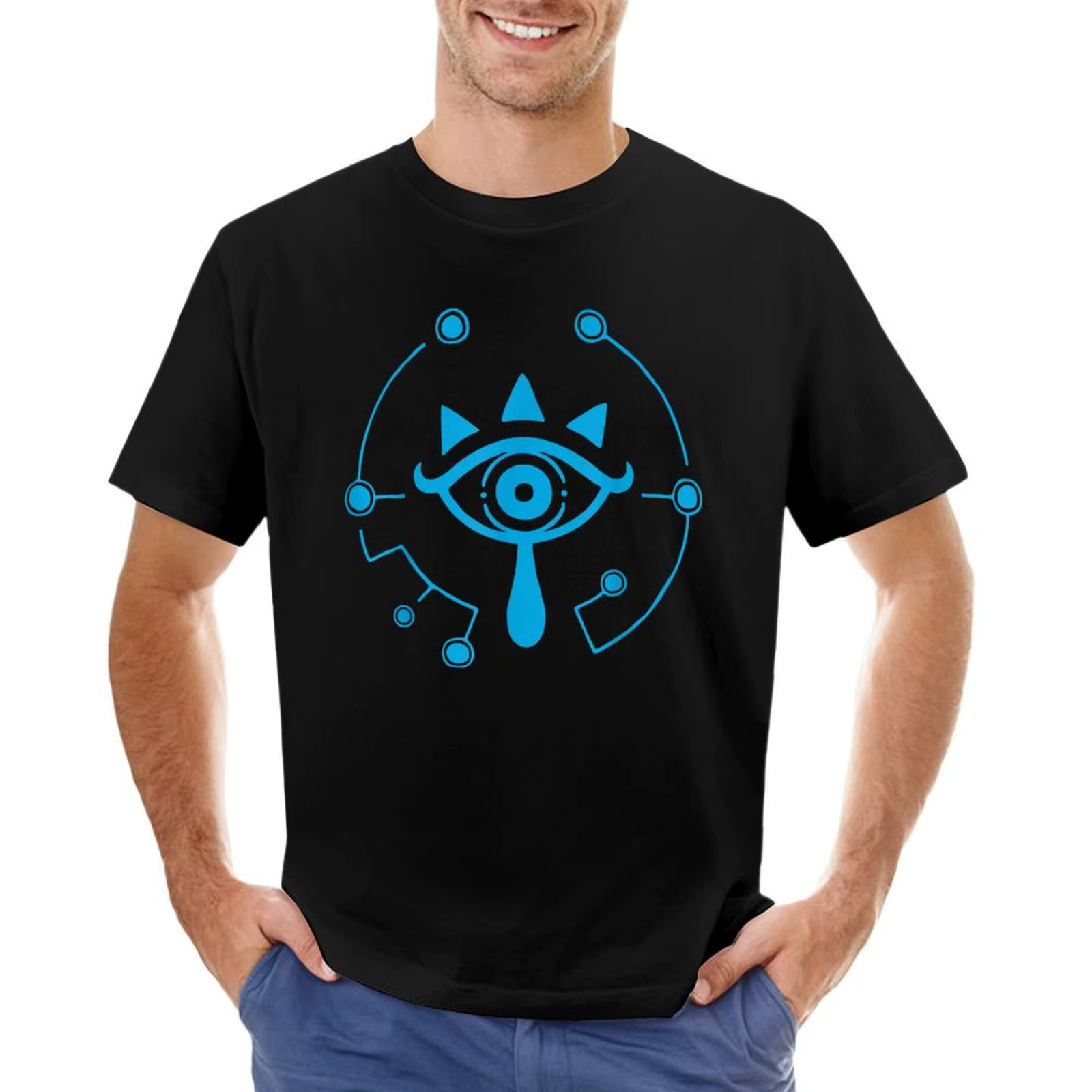 T-shirt noir avec logo pour homme, t-shirts design pour garçon, helpda temporairement of the wild, s