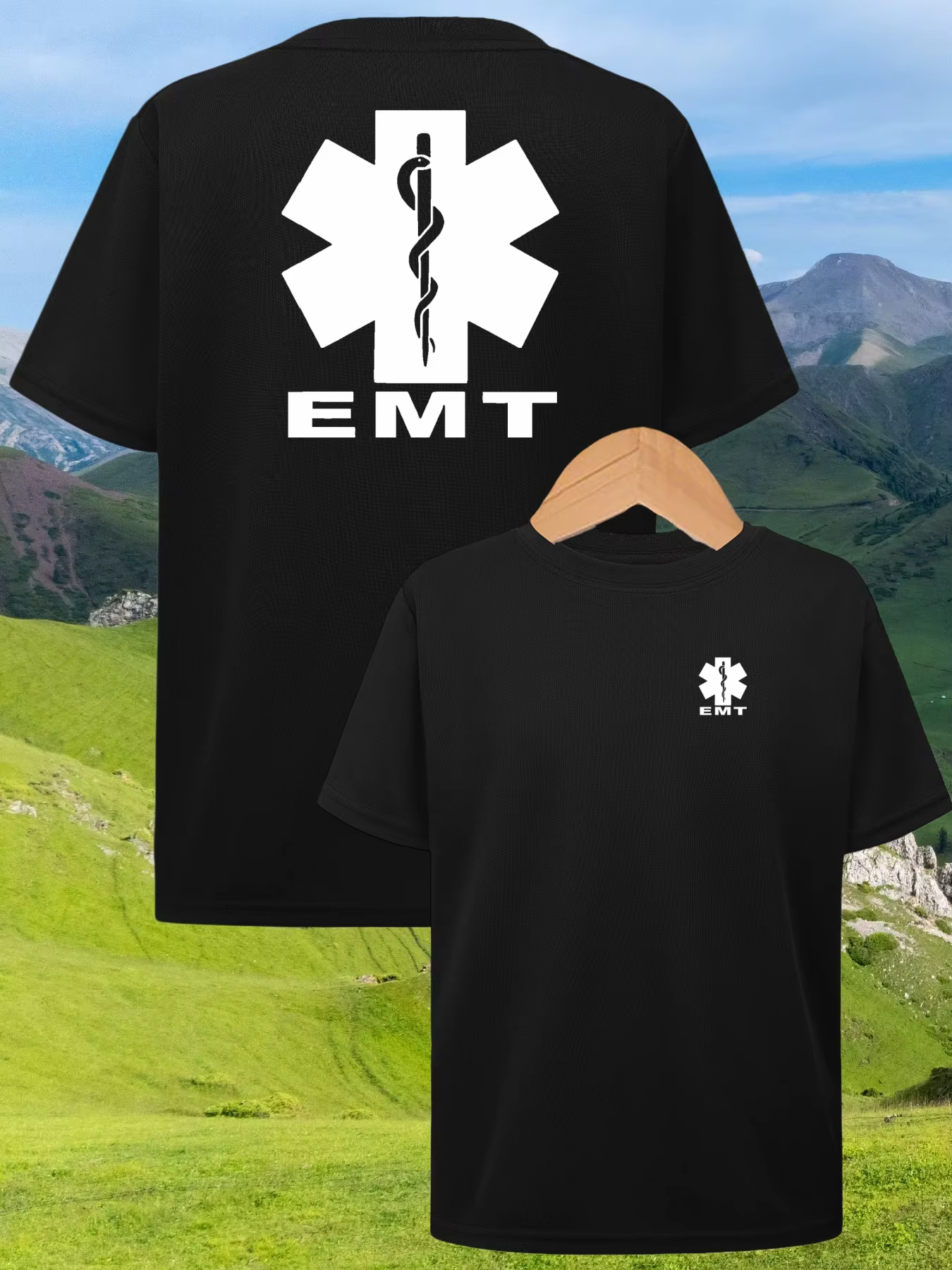 T-shirt à col rond pour homme, haut à manches courtes, imprimé, tendance, décontracté, polyvalent, r