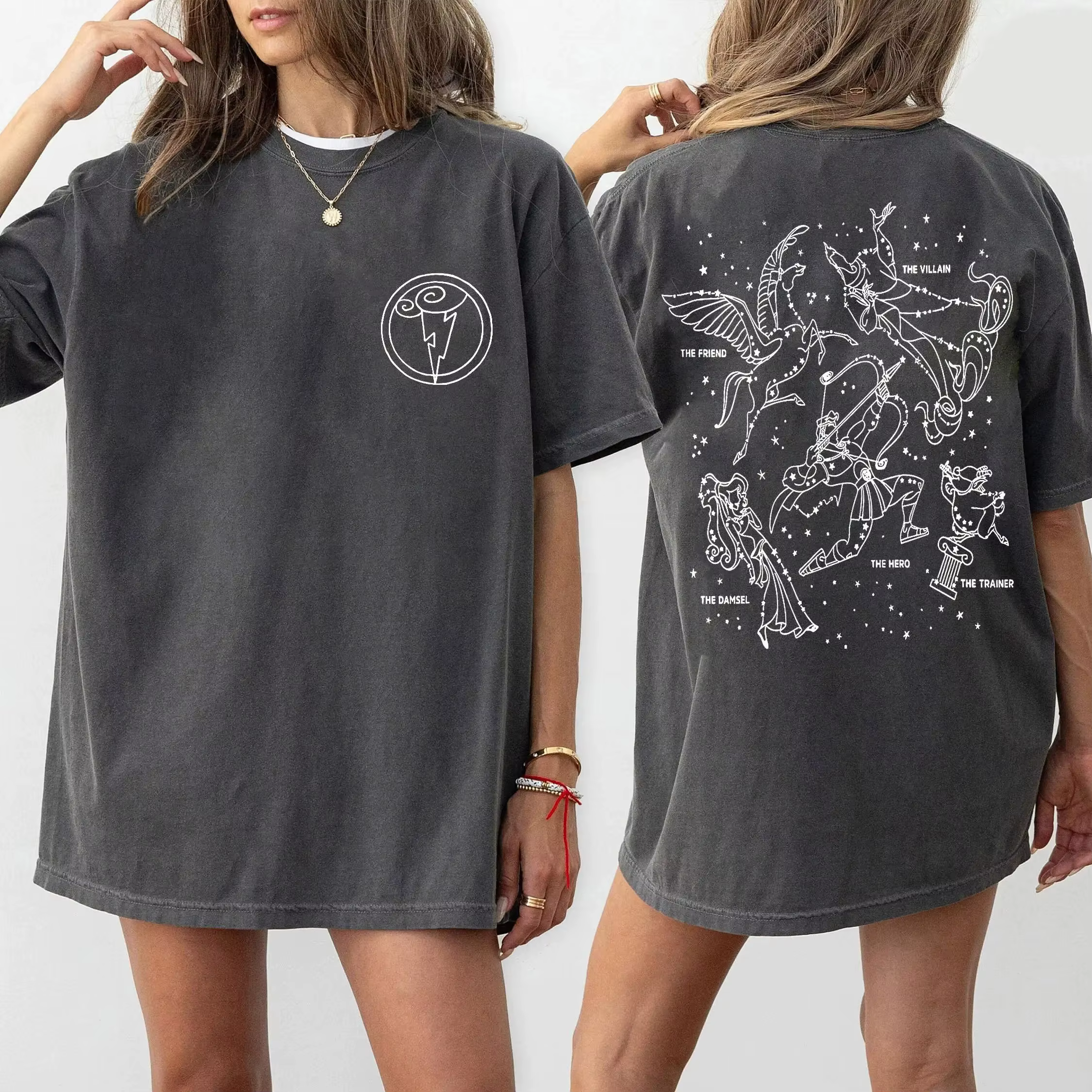 Nouveau t-shirt Hercules Girl Hero Megara Hades, t-shirt Hercules Map, symbolisant le voyage vers le