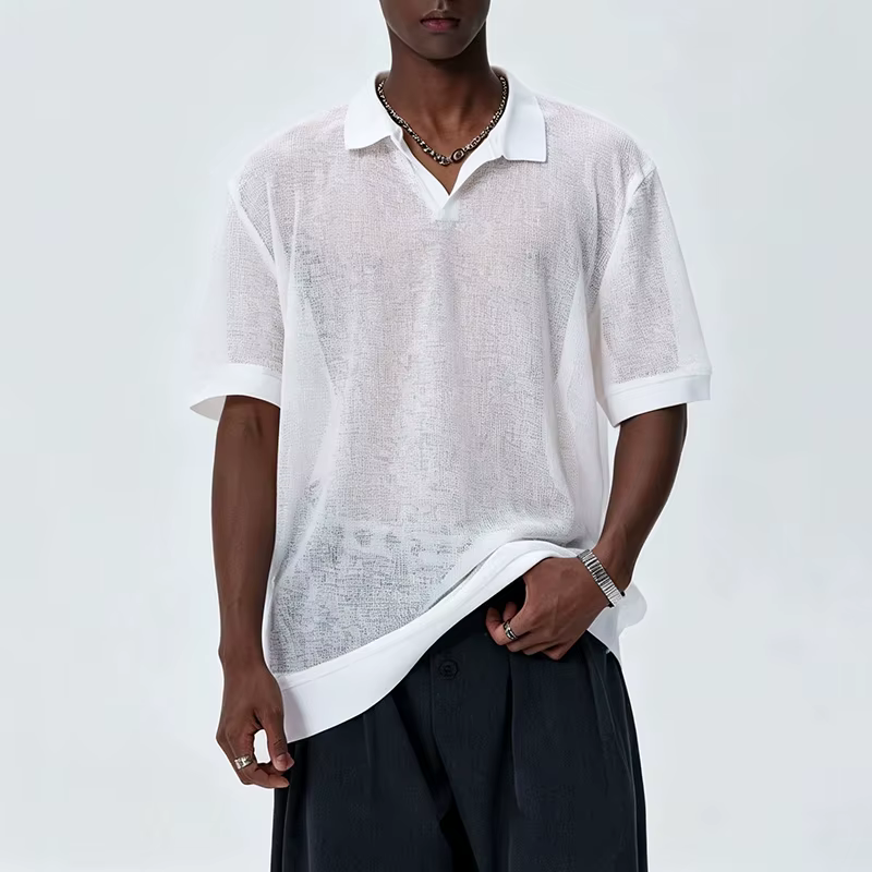 Chemises pour hommes – Nouvelle collection été 2026 : Polos en maille respirants pour le quotidien, 