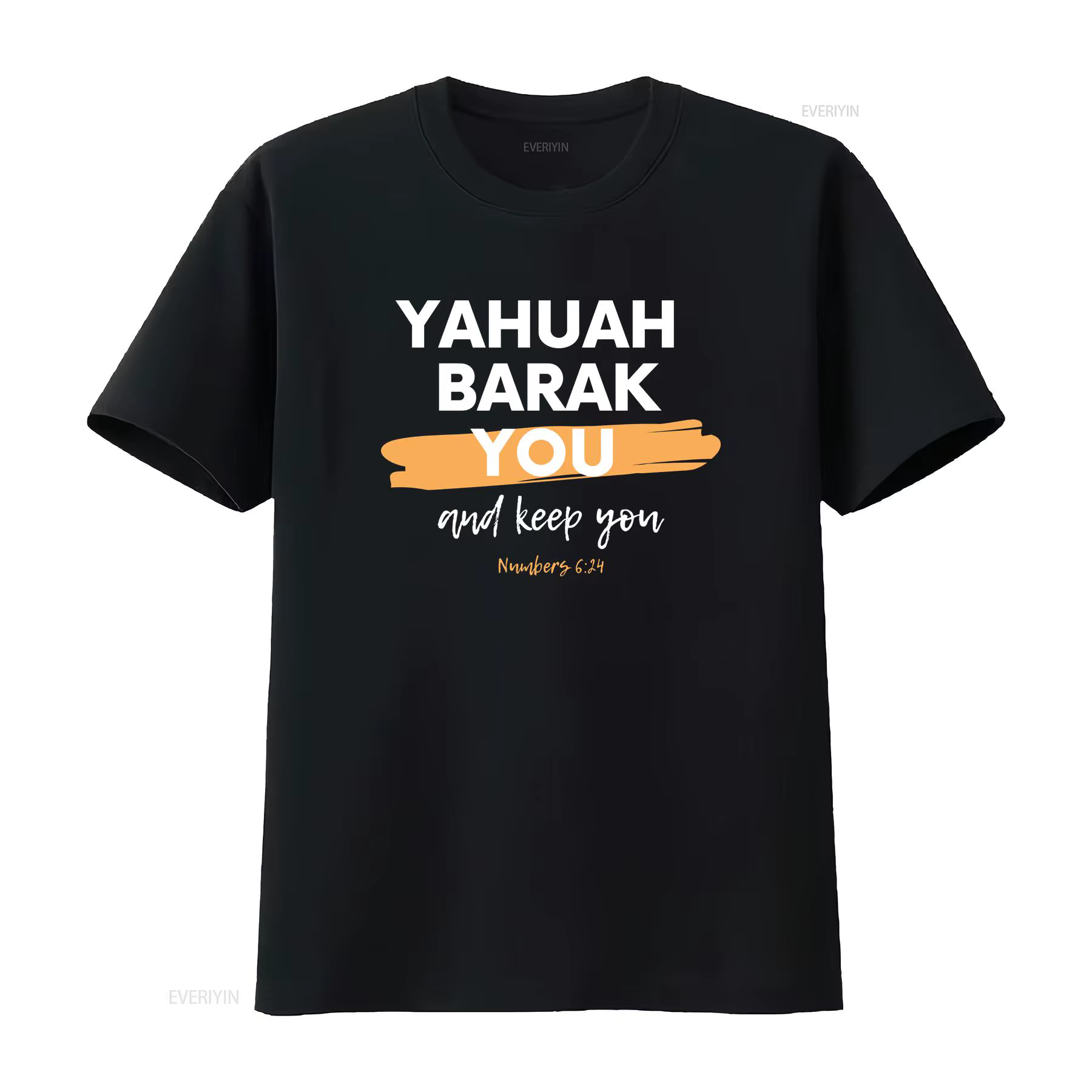 Yahuah Barak vous Softstyle t-shirt la plus haute vintage lavé vêtements de créateur de mode haut po