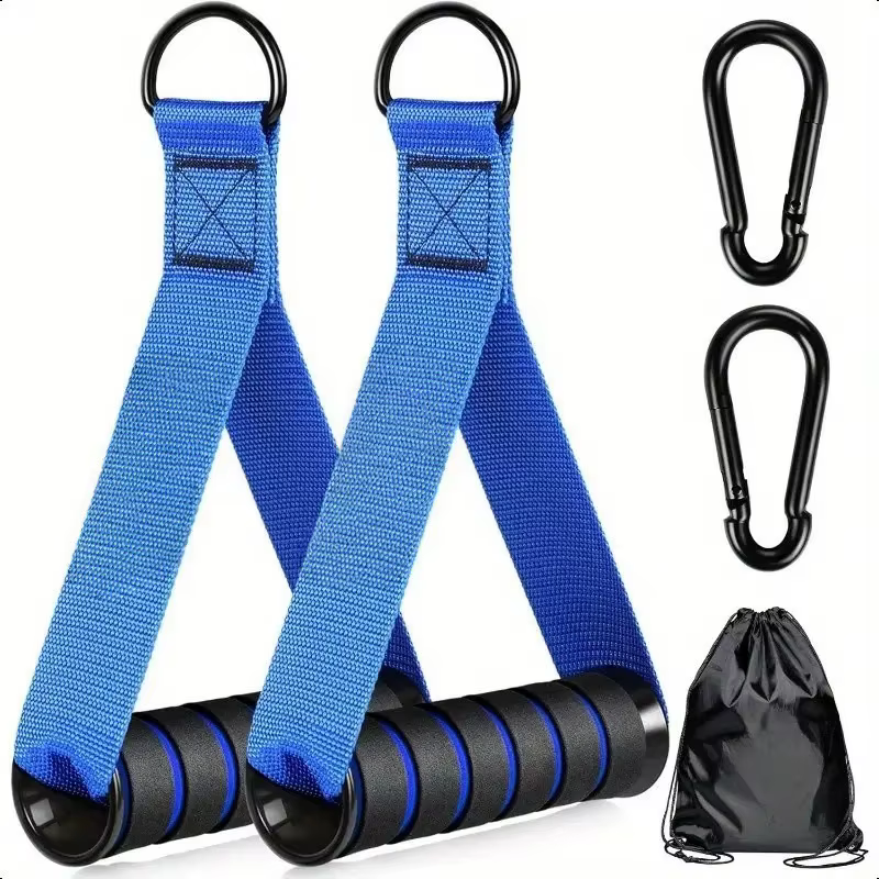 1 paire de poignées de barre de traction, double couleur, poignée rembourrée, résistance arrière, ac