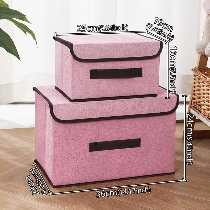 Boîte de rangement en tissu Non tissé, fournitures pour la maison, bac de rangement pliable anti-pou