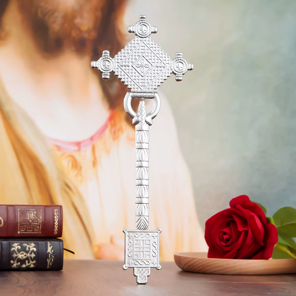 HTISOK – compagnon de prière Portable en croix, souvenir religieux pour la maison, la voiture, les v