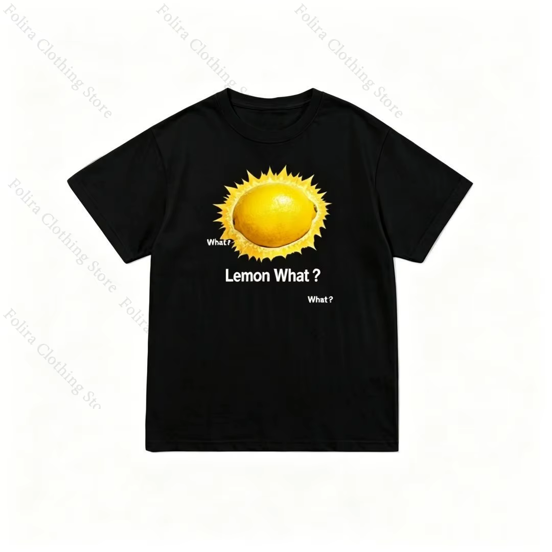 T-shirt d'été en coton à imprimé citron pour fans du groupe Kpop Hearts2Hearts, hauts à manches cour