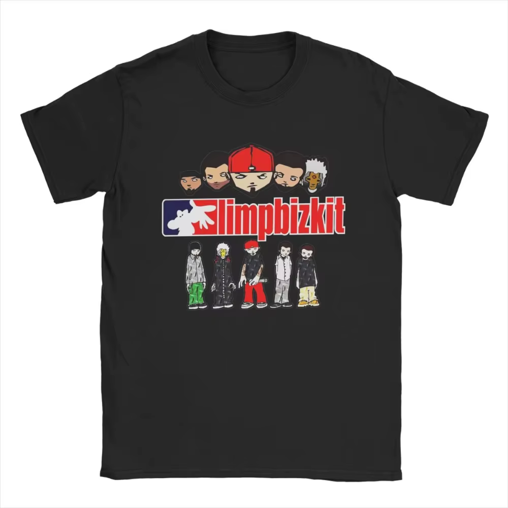 T-shirt imprimé Limp Bizkit pour hommes et femmes, t-shirt drôle en coton, col rond, manches courtes