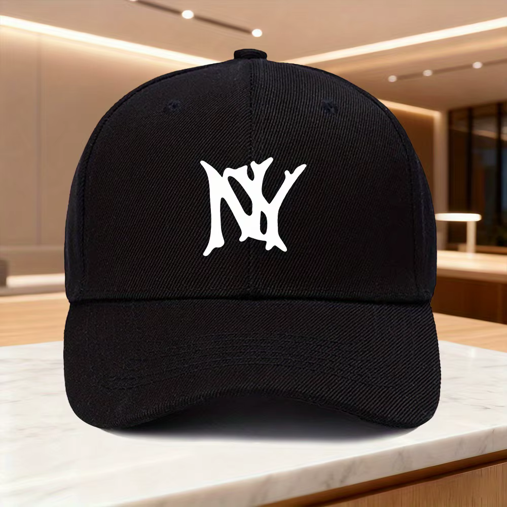 Casquette de baseball à boutons rapides imprimée « NY », chapeau de soleil pour sports de plein air 