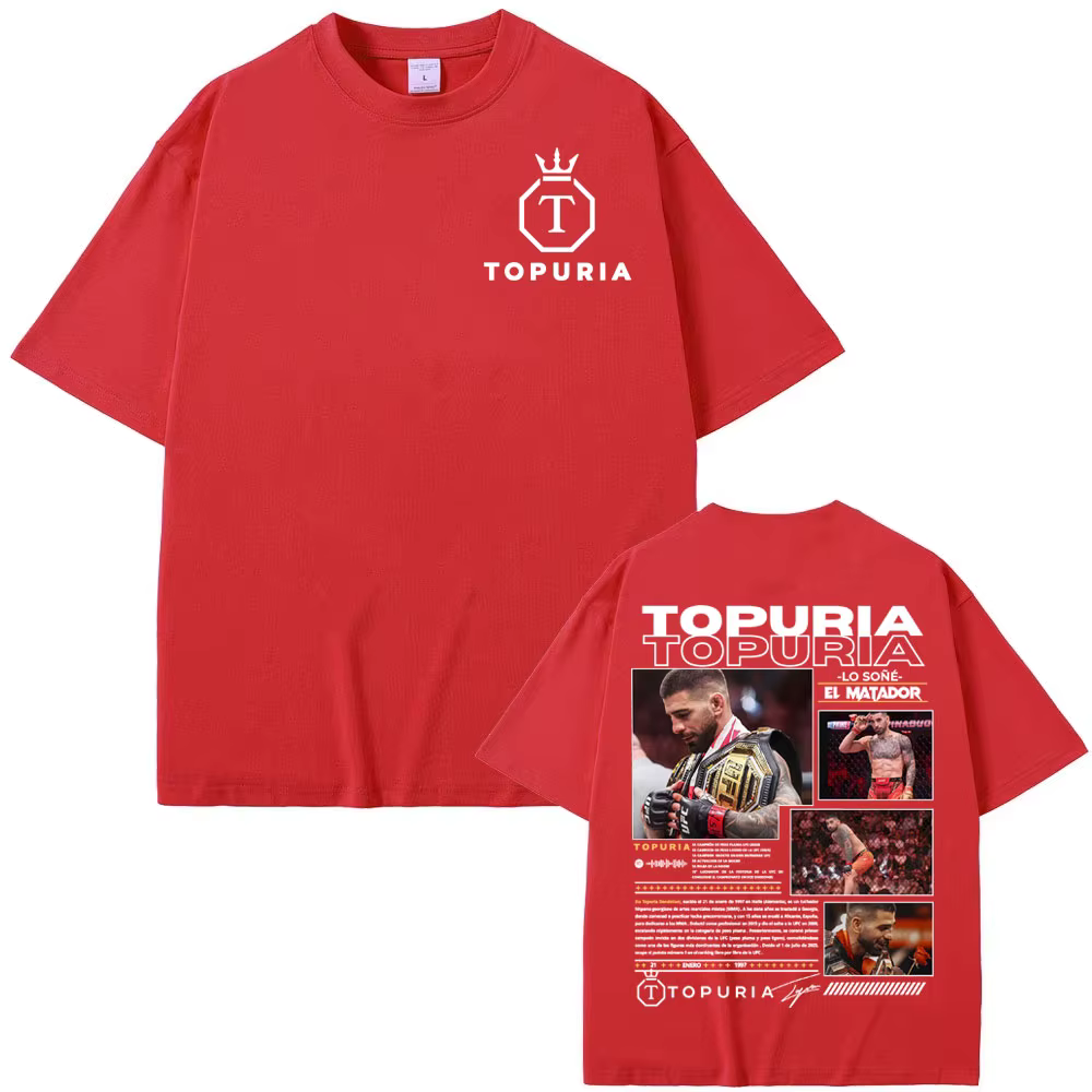 Ilia Topuria Lo Sone El Matador T-shirts graphiques pour hommes mode Vintage à manches courtes T-shi
