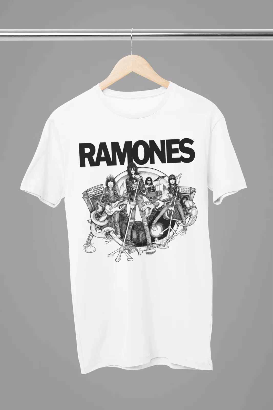 Ramones T-Shirt Vêtements pour hommes T-shirts graphiques