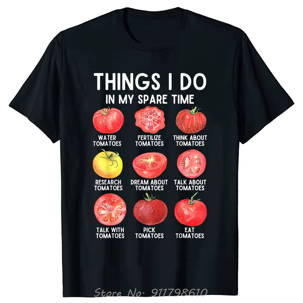 Vêtements pour hommes je fais dans mon temps de rechange tomates plante de jardinage T-shirt surdime