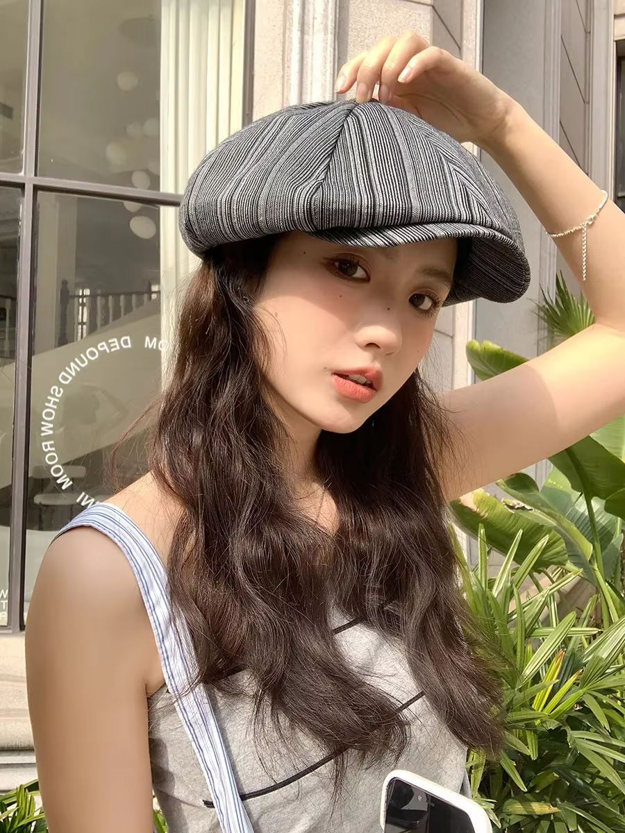 Harajuku Vintage casquettes Golf conduite soleil plat Cabbie casquette Peaky Blinder chapeaux pour f