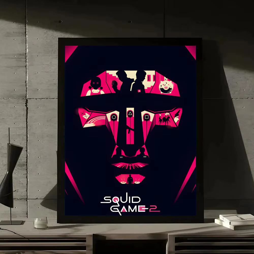 Affiche de jeu d'horreur TV S-Squid, affiche murale d'art HD Wallart pour décoration de salle de mai