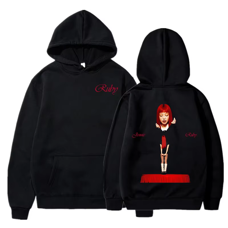 JENNIE Ruby sweat à capuche 2025 nouvel Album mode hommes/femmes sweats à capuche Harajuku esthétiqu
