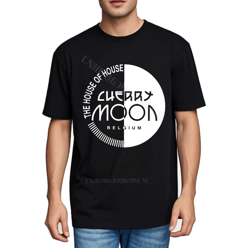 Haut d'été mode Streetwear t-shirts la maison cerise à manches courtes basique t-shirt rétro quotidi