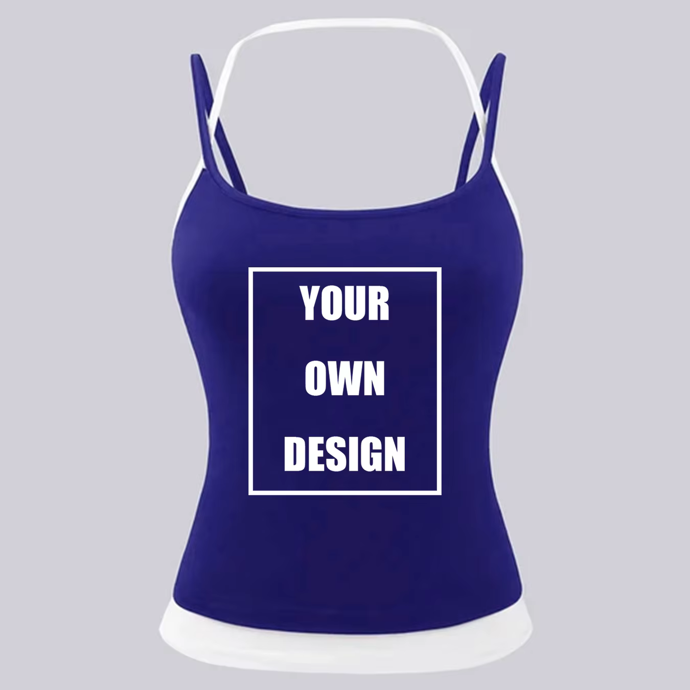 Débardeurs personnalisés avec logo graphique pour femmes, color block, doux, style halter, mode amin