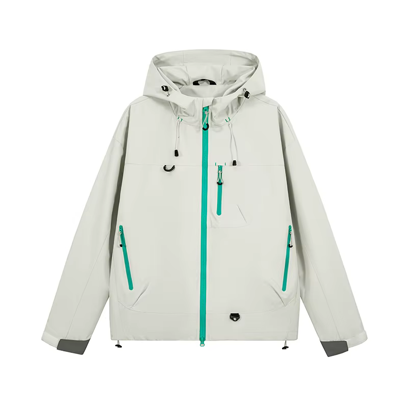 Veste de randonnée unisexe imperméable, coupe-vent d'automne, manteaux à capuche pour l'extérieur, n