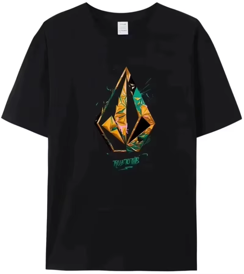 Nouveau T-shirt en coton Volcom pour homme et femme, marque de luxe, mode, grande taille, haut décon