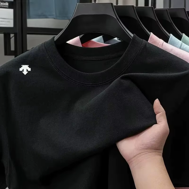 T-shirt classique de marque sportive haut de gamme, en coton, avec logo graphique, pour hommes et fe