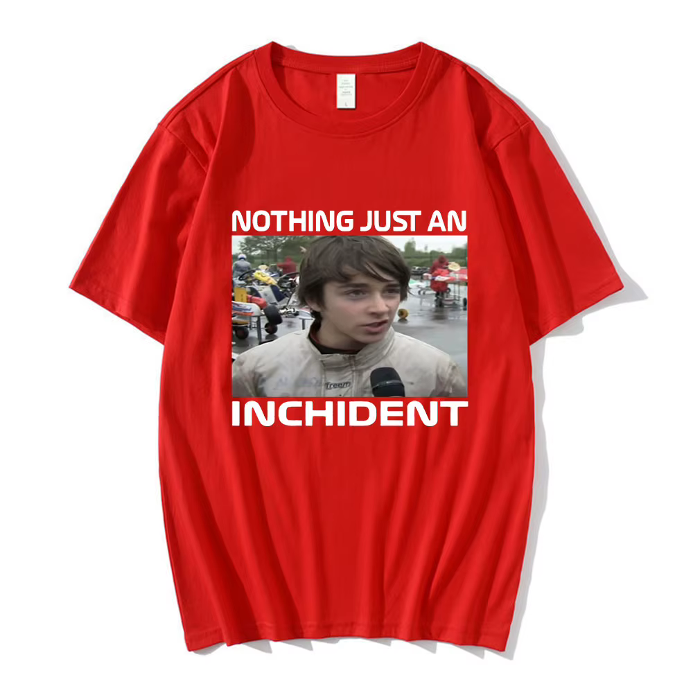 Charles Leclerc rien d'une entretien Inchident t-shirt hommes Vintage surdimensionné à manches court