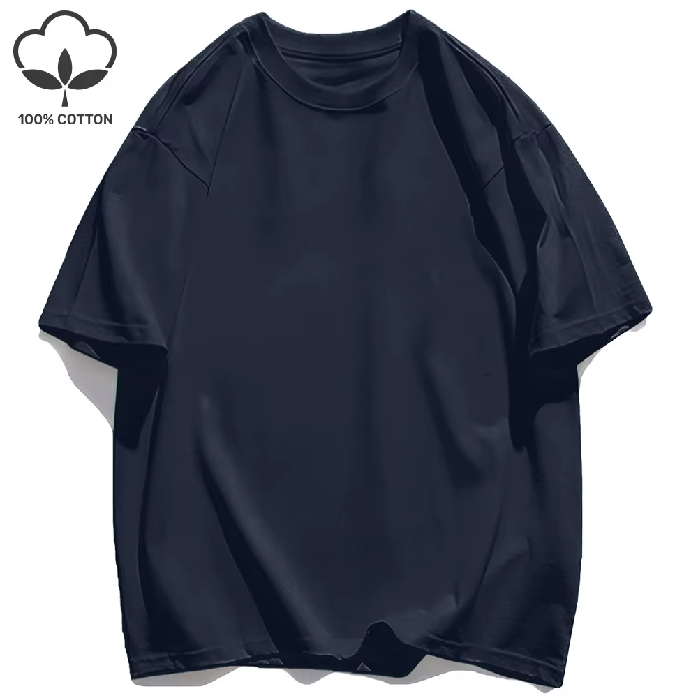 T-shirt coloré 100% coton pour femme, tendance Y2K, manches courtes, décontracté, surdimensionné, vê