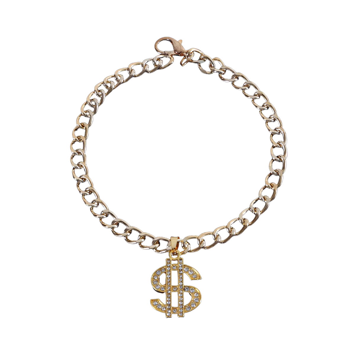 Collier de luxe pour animaux de compagnie, pour chats, petits chiens, en forme de Dollar, réglable, 