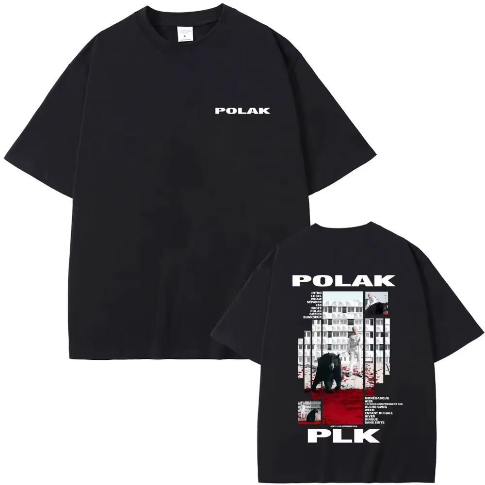 Rappeur Plk Polak T-shirt graphique hommes femmes Hip Hop mode Pop musique T-shirts hommes décontrac