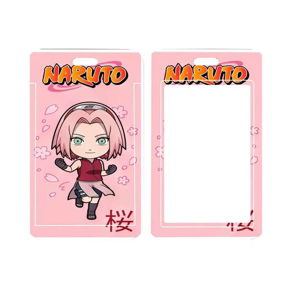 Porte-cartes ANIME NARUTO, porte-cartes d'identité pour étudiants, porte-cartes à bandoulière, acces