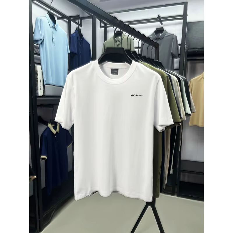 T-shirt Homme Tendance en Coton Respirant et Léger, Style Sportif Décontracté avec Logo Imprimé – Id