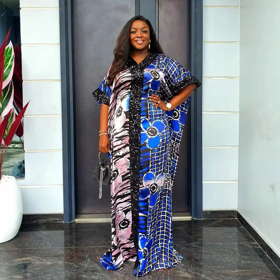 Morden Style vestidos de fiesta avec une ceinture cachée vestidos para mujer rayonne tissu africain 