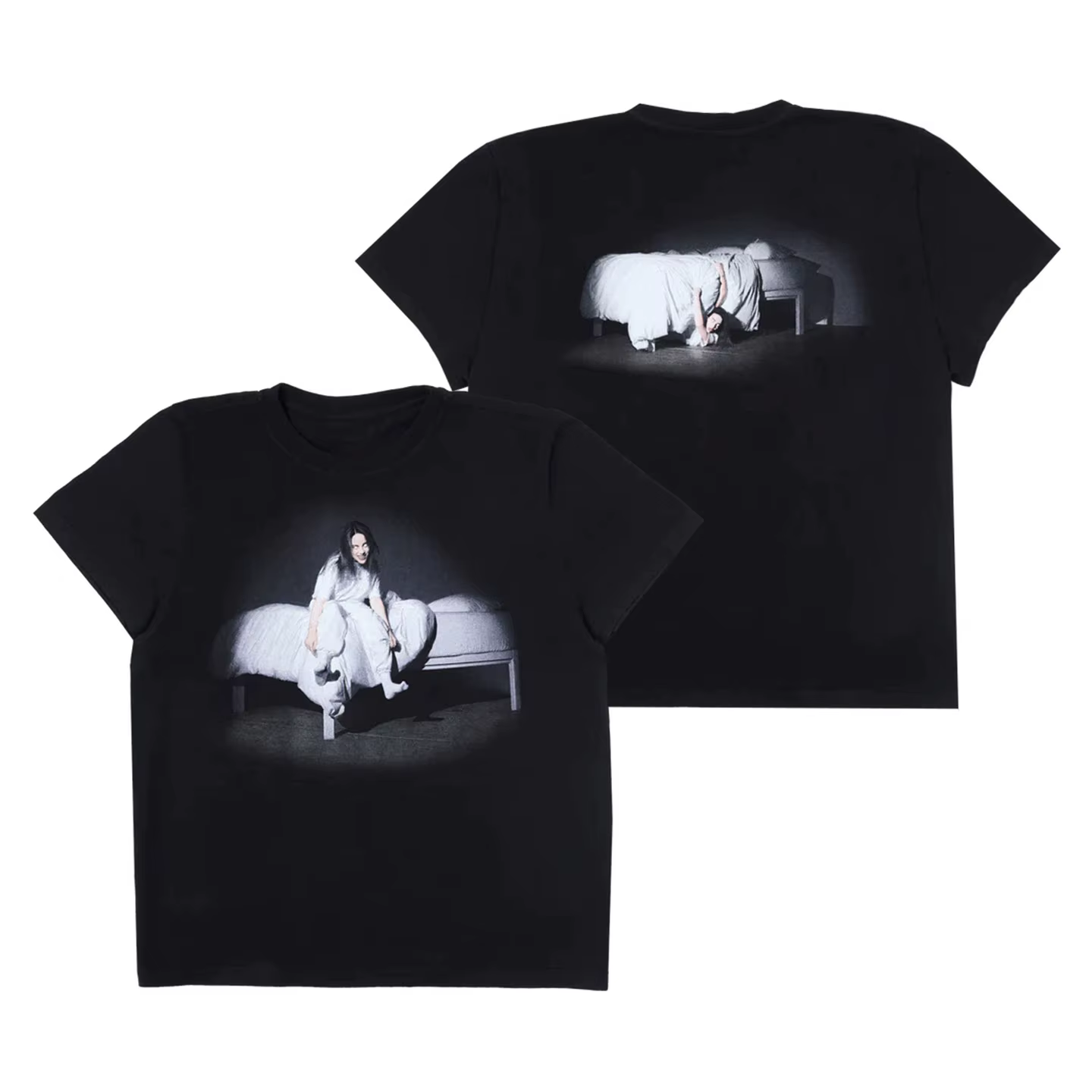 T-shirt à manches courtes Billie Eilish, chanteuse américaine, style rock, décontracté, streetwear, 