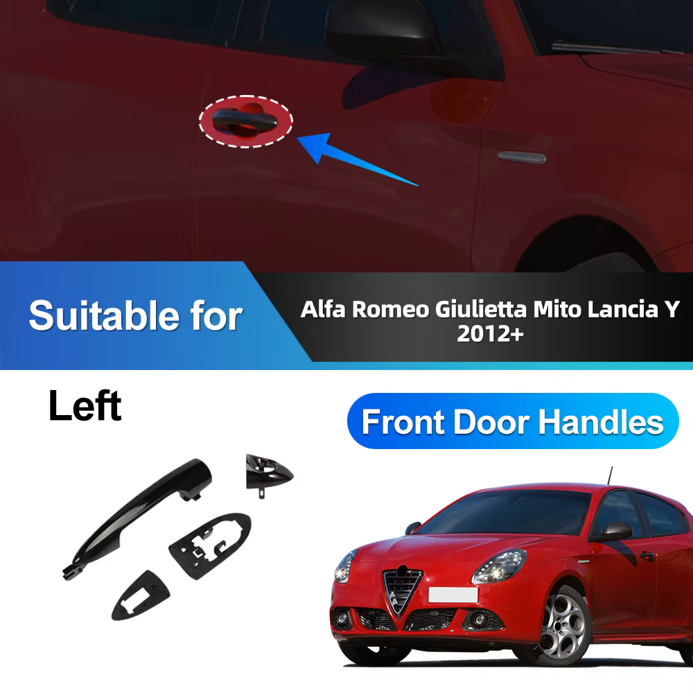 Poignée de porte extérieure avant de voiture, pour Alfa Romeo Giulietta Mito Lancia Y 2012 +, access