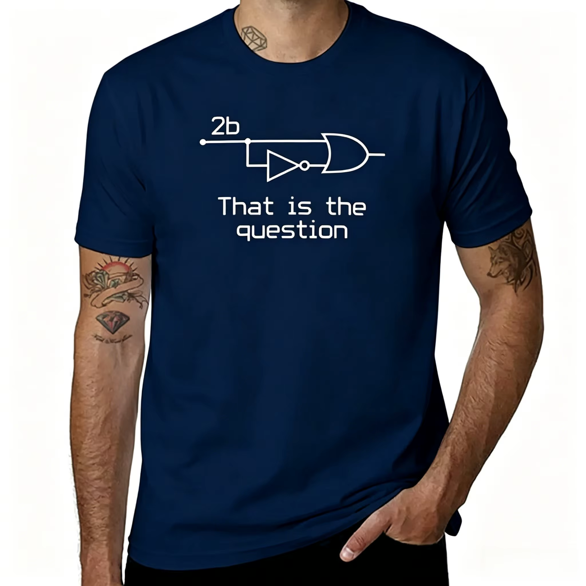T-shirt d'ingénieur 2B ou pas 2B, c'est la question, T-shirt d'ingénierie électrique, nouvelle colle