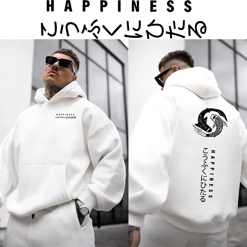 Sweat à capuche à manches longues pour homme, mode japonaise, Style Harajuku, haute qualité, pull ur