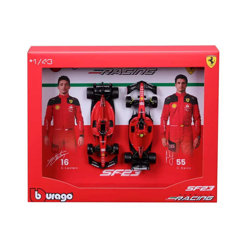 Nouveau en Stock Bburago 1:43 2023 F1 flotte ensemble alliage Miniature moulé sous pression modèle F