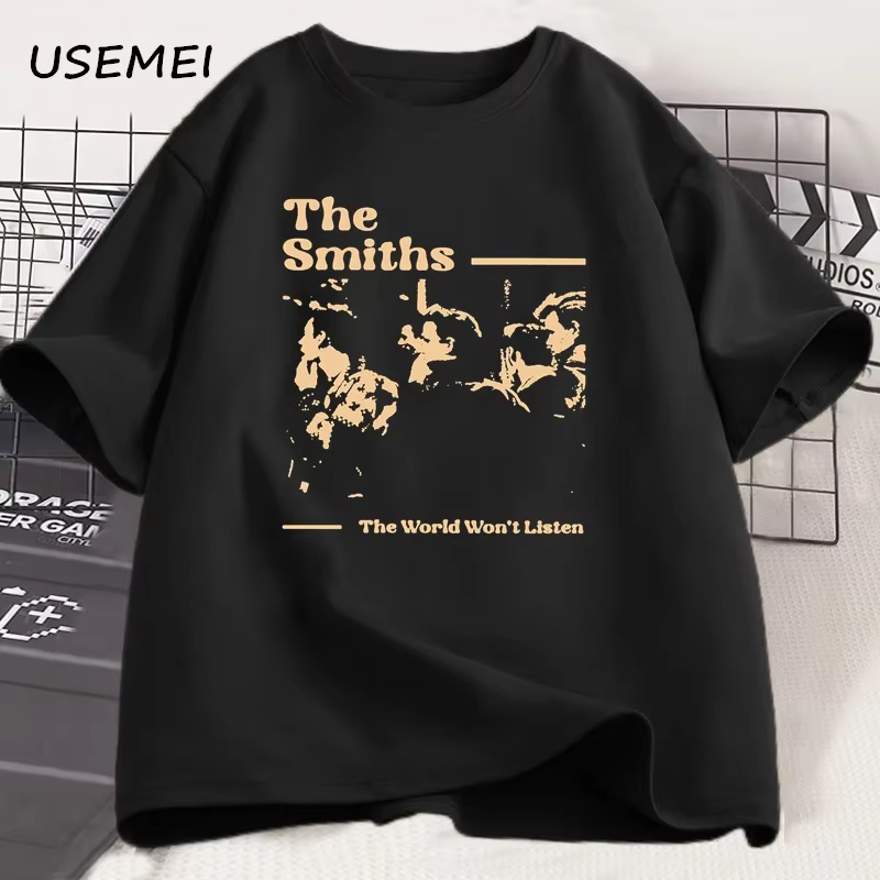 Vintage The Smiths T-Shirts hommes Hip Hop rétro années 90 The Smiths groupe de musique T-Shirts cad