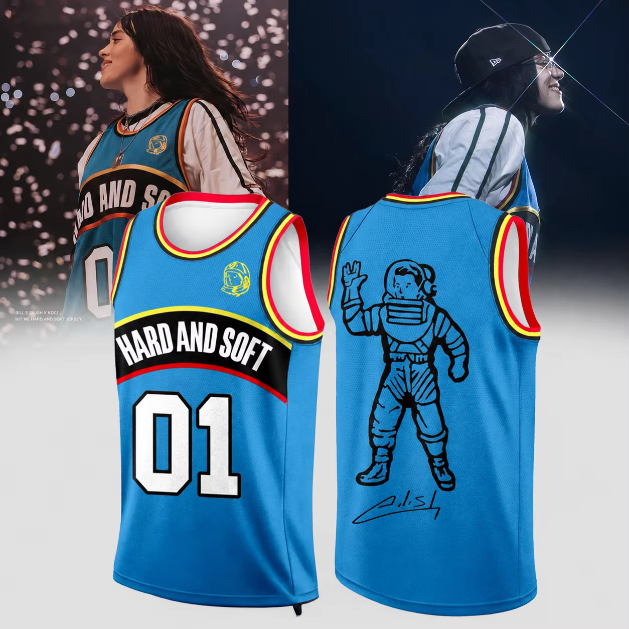 Billie Eilish Hit Me Hard And Soft The Tour 2026 Maillot de basket-ball, T-shirt de sport d'été pour