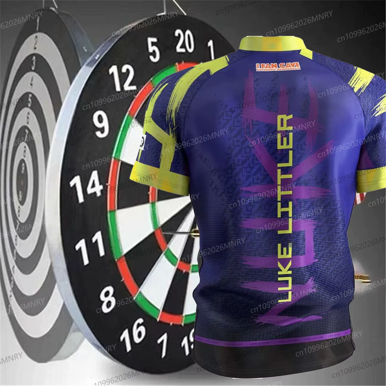 T-shirt sans col Hot Target Luke Littler, impression 3D, sport et loisirs d'automne, séchage rapide,