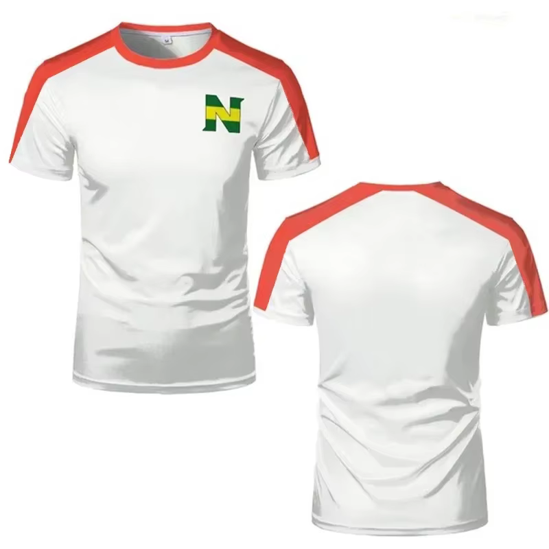 T-shirts de sport pour hommes, maillot d'anime Captain Tsubasa, hauts personnalisés pour Cosplay, vê