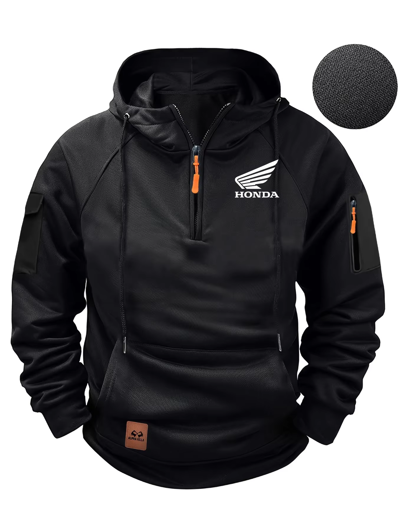2025 nouveau Honda Racing Team cyclisme en plein air mode rue demi sweat à capuche zippé hommes moto