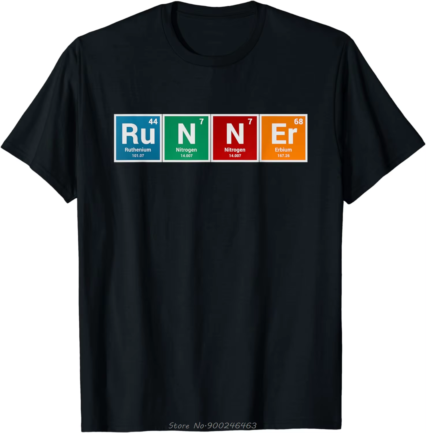 Runners Tableau périodique T-shirt pour homme, T-shirt en coton, Fitness, Hip Hop, Streetwear, Cadea