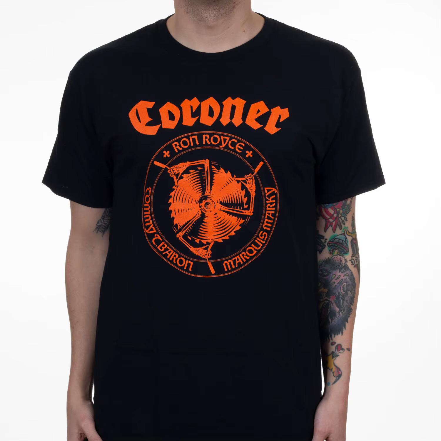 T-shirt Coroner Gold Logo Band 100% coton, t-shirt graphique pour hommes et femmes, streetwear d'été