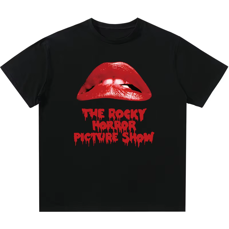 T-shirt à manches courtes The Rocky Horror Picture Show, T-shirt homme à col rond ample, style stree