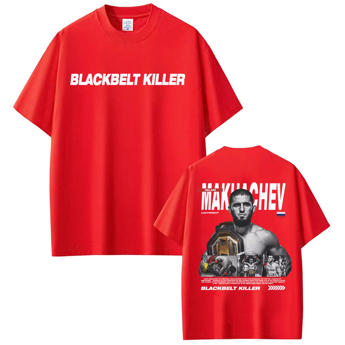 Islam Makhachev Blackbelt Killer T-shirt graphique vintage pour hommes, vêtements Harajuku Streetwea