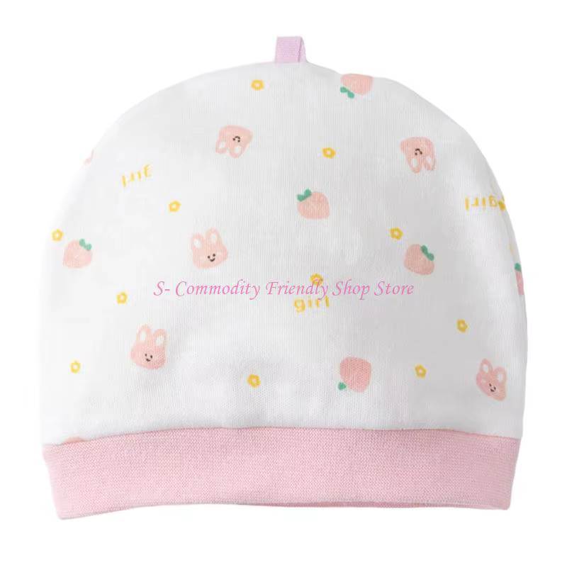 Casquette fœtale en coton doux pour nouveau-nés, chapeau pour bébé avec joli Design pour usage quoti