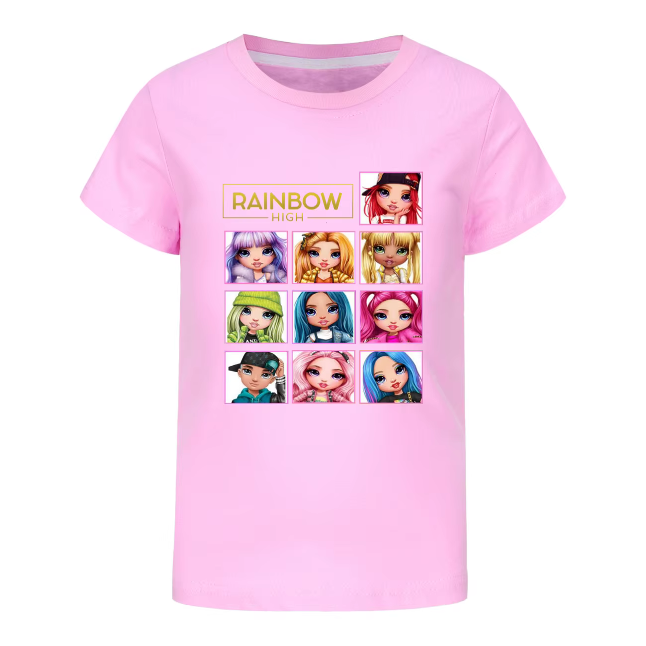 Arc-en-ciel haute fille garçons vêtements d'été ensembles arc-en-ciel haute tenues pour enfants pyja